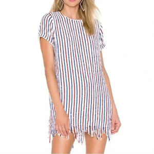 NBD Warriors Tunic Dress new with defects XXS red white blue flapper style